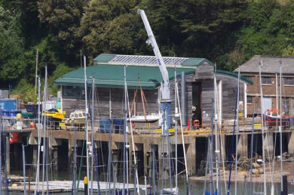 23 May 2020 - 15-13-53 
Not the heaviest lift. A speedboat is being returned to the river.
----------------------------
Hoodown shed crane in operation